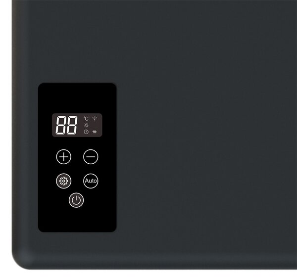 Mereo, Mereo Elektromos törölközőszárító, 2 modulos, fekete, MER-MT81B