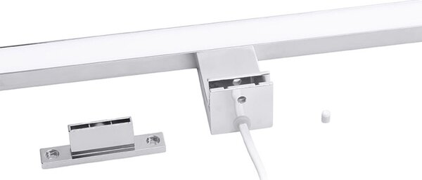 Mereo, Mereo LED fürdőszobai világítás a tükör fölé, ezüst, 40 cm, 7 W, 455 lm, 4000 K, IP44, 230 V, MER-CN700G40