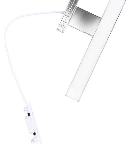 Mereo, Mereo LED fürdőszobai világítás a tükör fölé, ezüst, 60 cm, 12 W, 780 lm, 4000 K, IP44, 230 V, MER-CN700G60