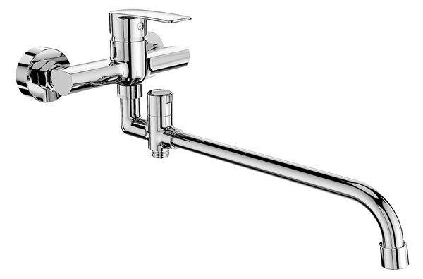 Mereo, Mereo Fali keverőcsaptelep lakásba, Pego, 150 mm, csőkar ø 18 mm - 330 mm, tartozékok nélkül, MER-CB60205P