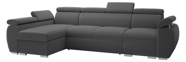 Sarokkanapé Columbus 227, Kárpit, 85x320x170cm, Fenyő