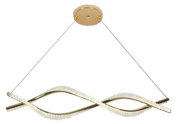 Toolight Toolight, LED függeszték 95cm, 2800lm, G033-CP, fényes arany, OSW-06300