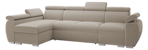 Sarokkanapé Columbus 227, Kárpit, 85x320x170cm, Fenyő