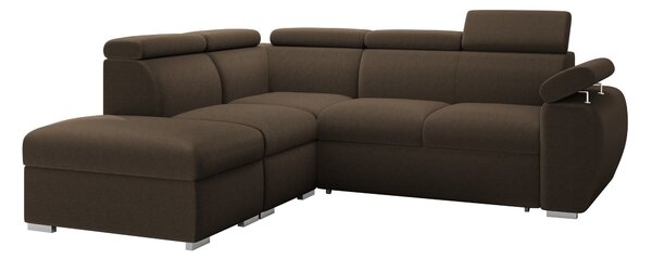 Sarokkanapé Columbus 228, Kárpit, 85x260x230cm, Fenyő