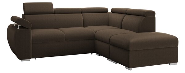 Sarokkanapé Columbus 228, Kárpit, 85x260x230cm, Fenyő