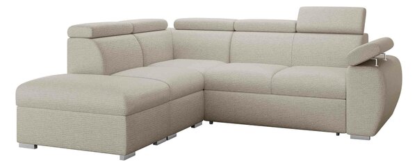 Sarokkanapé Columbus 228, Kárpit, 85x260x230cm, Fenyő