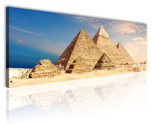 120x50 cm Piramisok Egyiptomban vászonkép