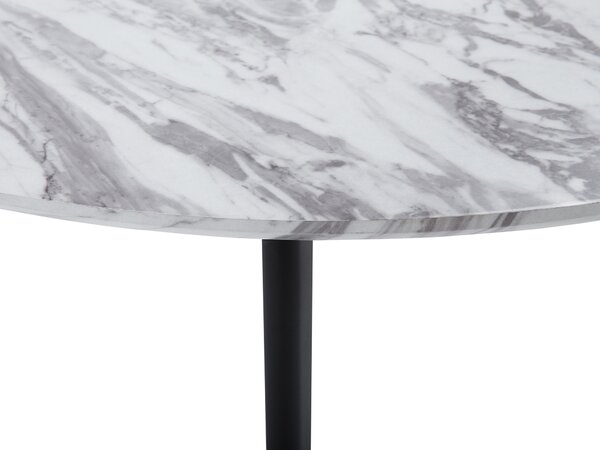 Étkezőasztal MOSBY Fehér márvány 110 cm 110 cm