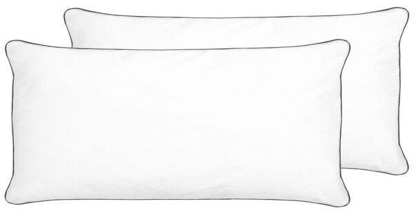 Kétdarabos párnaszett PELISTER Alacsony Mikroszálas 40 x 80 cm Fehér