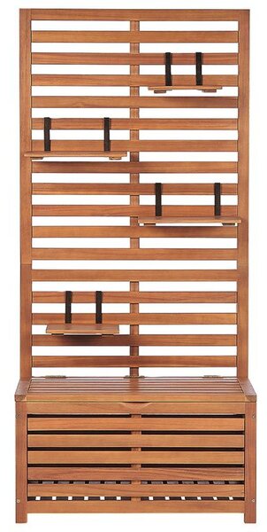 Kerti pad falpanellel MATINO Akácfa 170 cm 80 cm Barna