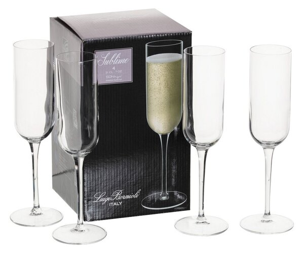 Elegante pezsgőspohár készlet 4 db, 210 ml