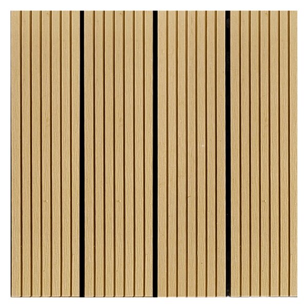 WPC 1 m2 padlóburkolat 11db 30x30cm, csíkozott, tíkfa összepattintható