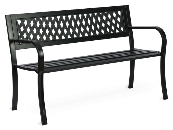 Sofotel Clover kerti Pad, háttámlával 125x77x49cm - Fekete