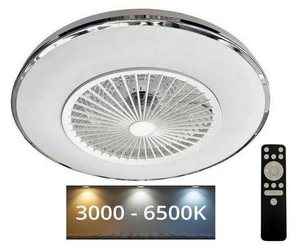 NEDES LED Mennyezeti lámpa ventilátorral OPAL LED/72W/230V + távirányítás ND3675
