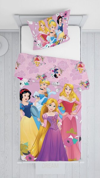 Jerry Fabrics Ágynemű hercegnős mintával - Hercegnők | 140 x 200 cm / 70 x 90 cm