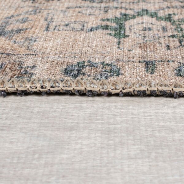 Zöld mosható szőnyeg 152x230 cm Beau Floral – Flair Rugs