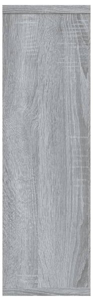 Szürke sonoma színű szerelt fa fali polc 85x16x52,5 cm (820461)