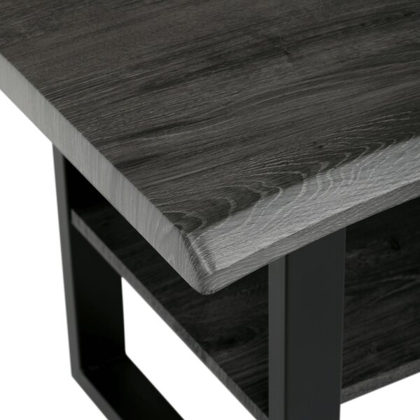 Dohányzóasztal 120 × 60 × 55 cm, MDF, szürke tölgy CT-F4212 GREY