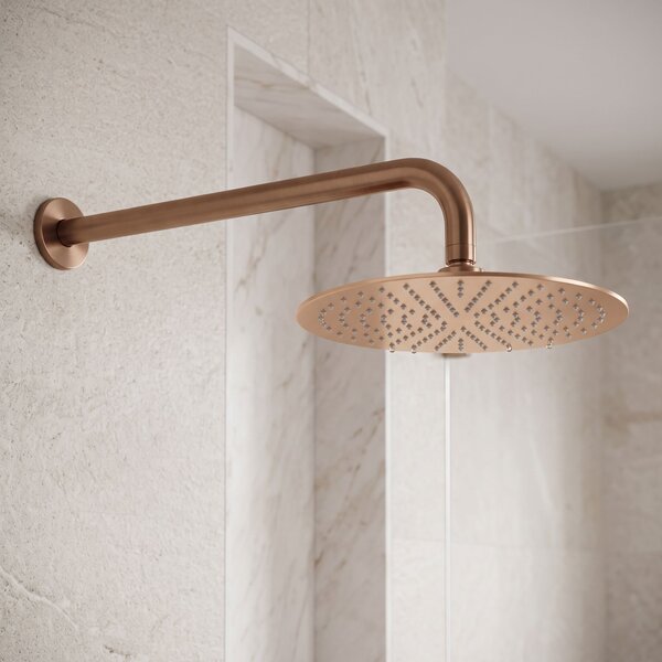 Kerek zuhanykar REA JS-9021 40cm Brush copper