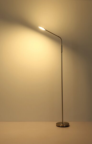 SILVIO LED állólámpa, matt nikkel, 173 cm, 2700/3350/4000K