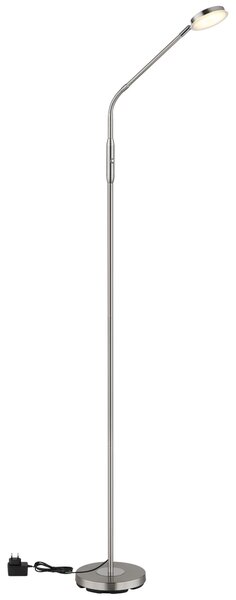 SILVIO LED állólámpa, matt nikkel, 173 cm, 2700/3350/4000K