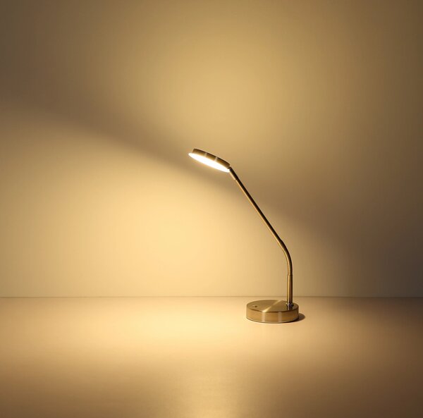 SILVIO LED asztali lámpa, matt nikkel, 53,5 cm, 2700/3350/4000K