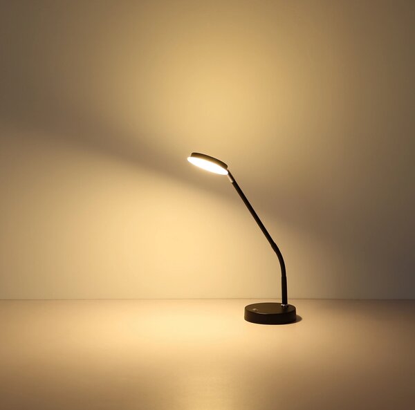 SILVIO LED asztali lámpa, matt fekete, 52 cm, 2700/3350/4000K