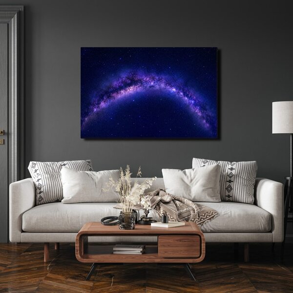Kép lila galaxis az éjszakai égbolton