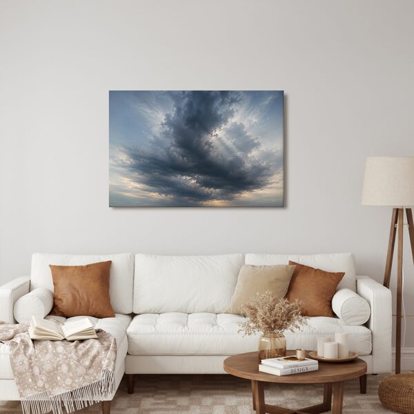 Kép drámai viharfelhők a horizont felett