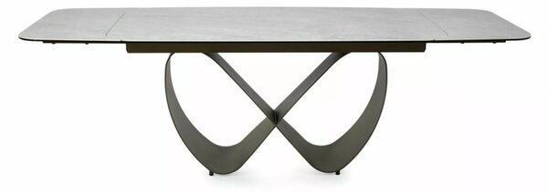 Infinity bővíthető étkezőasztal kerámia bézs/réz 160-240 cm