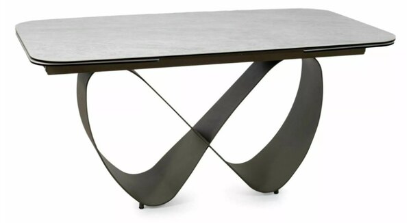 Infinity bővíthető étkezőasztal kerámia bézs/réz 160-240 cm