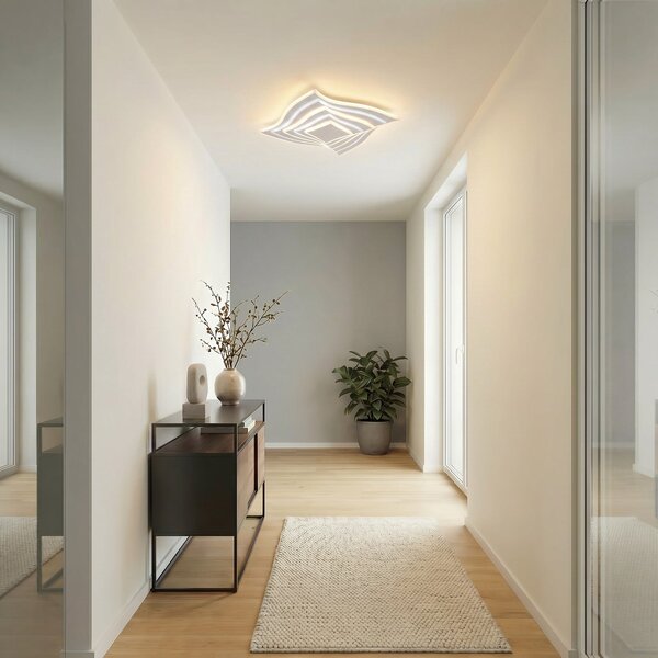 Mennyezeti Lámpa Lindby, Rebeka, dimmable, Fehér, Nappali, Fém, Modern
