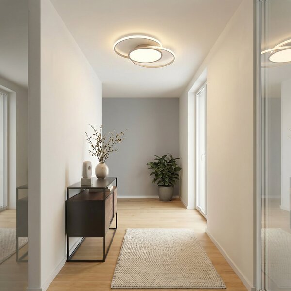 Mennyezeti Lámpa Lucande, Senne, dimmable, Fémes, Hálószoba, Fém, Modern