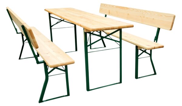 BAVORD Sörpad garnitúra PREMIUM 220x50cm - asztal + pad háttámlával
