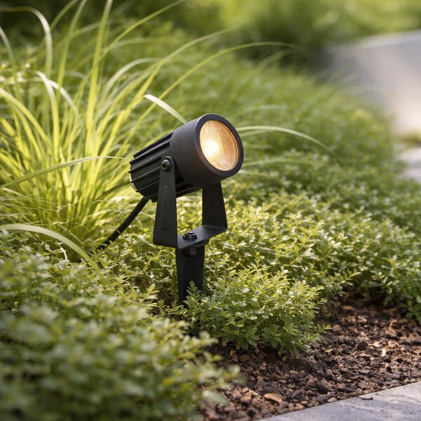 Modern 12V-os spotlámpa fekete LED-del IP67 - Voltaire Pico