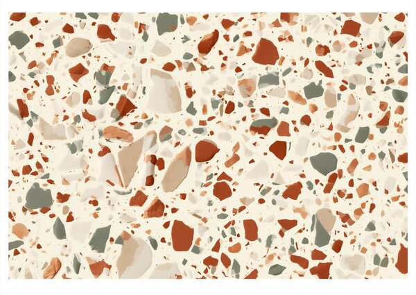Kép finom terrazzo mozaikmintával
