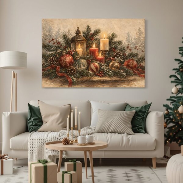 Kép adventi csendélet gyertyákkal