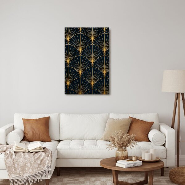 Kép elegáns geometria aranyban