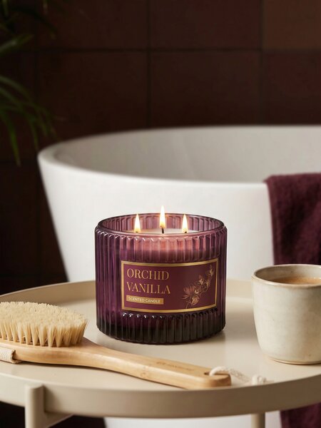 Sinsay - Illatos gyertya Orchid Vanilla - bíbor