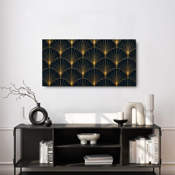 Kép luxus kék-arany ornamentika