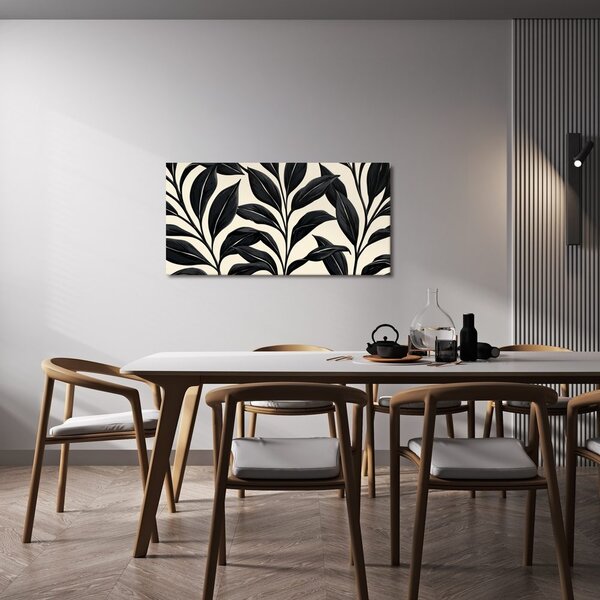 Kép minimalista botanikus levelek kontrasztban