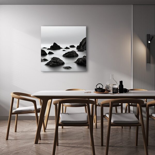 Kép minimalista sziklás tengerpart