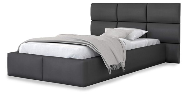 DONY kárpitozott ágy ágyneműtartóval 120x200 - grafit