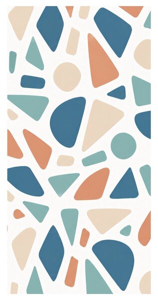 Kép pasztelltónusú geometrikus mozaik