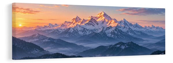 Kép alpesi panoráma napkeltekor