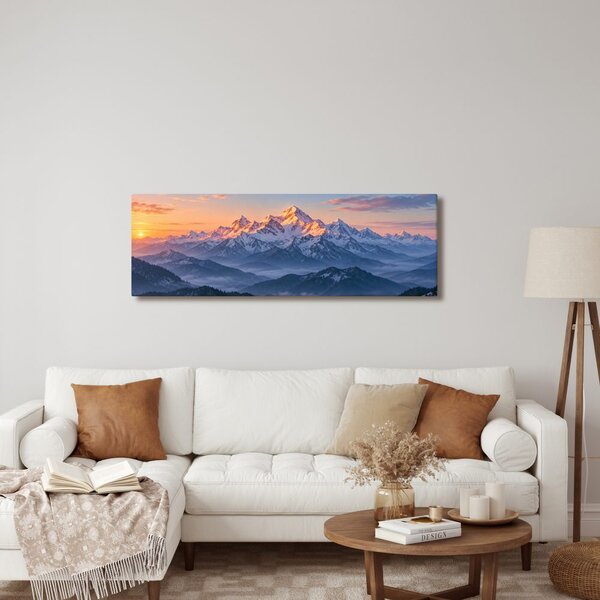 Kép alpesi panoráma napkeltekor