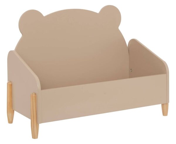 Gyerek tároló, maci alakú, fa, bézs - NOUNOURS
