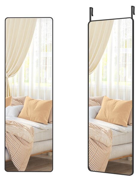 Álló tükör, Songmics, fekete, 120x40x1.3 cm