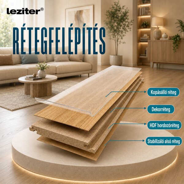 Leziter Erdei tölgy laminált padló 7mm AC4