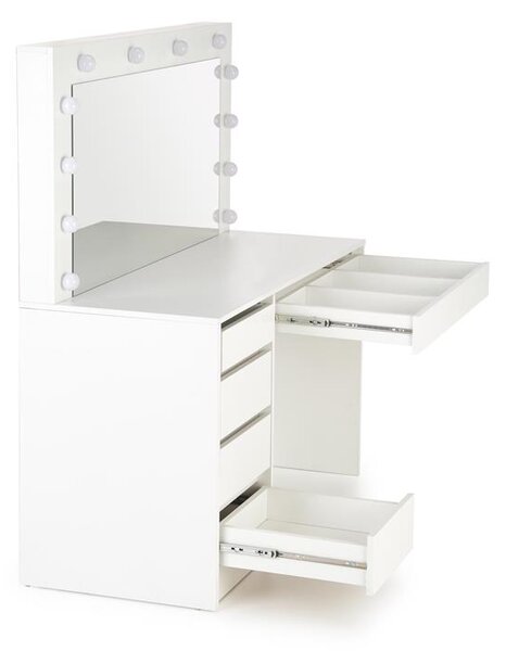 Fésülködőasztal Hektor XL (fehér) (tükörrel)